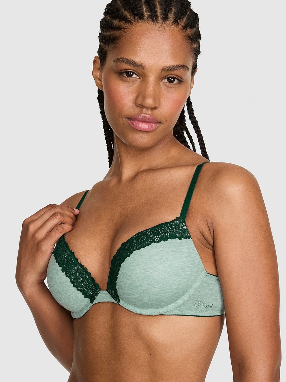NWT PINK VICTORIA SECRET WEAR EVERYWHERE PUSH-UP BRA SIZE 38B